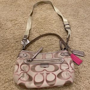 NEVER USED STILL WITH TAGS LIGHT KHAKI COACH PURSE
